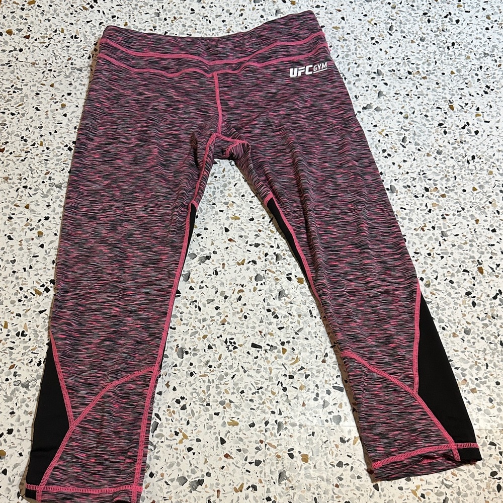 UFC Pink and Black Performance Leggings